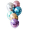 Bunch of Multicolor Chrome Balloons