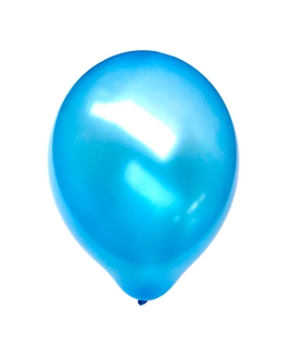 Metallic Balloons Solid Color Blue