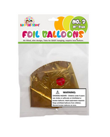 1 pc/pkt Number 3 Foil Balloons Gold 16"