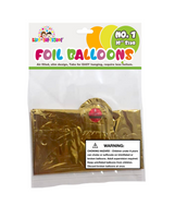1 pc/pkt Number 7 Foil Balloons Gold 16"