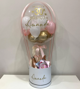Customised Hot Air Balloon gift birthday boxes