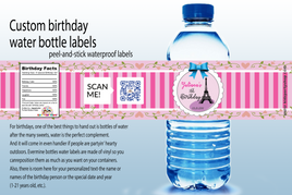 Customise Birthday Water Bottle Labels | KIDZ at PARTYSHOP®